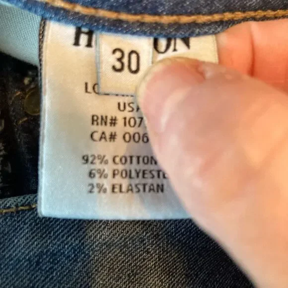 Hudson Jeans Pallerme Knee Cuffed Denim Longer Shorts, High Waist - Picture 10 of 12